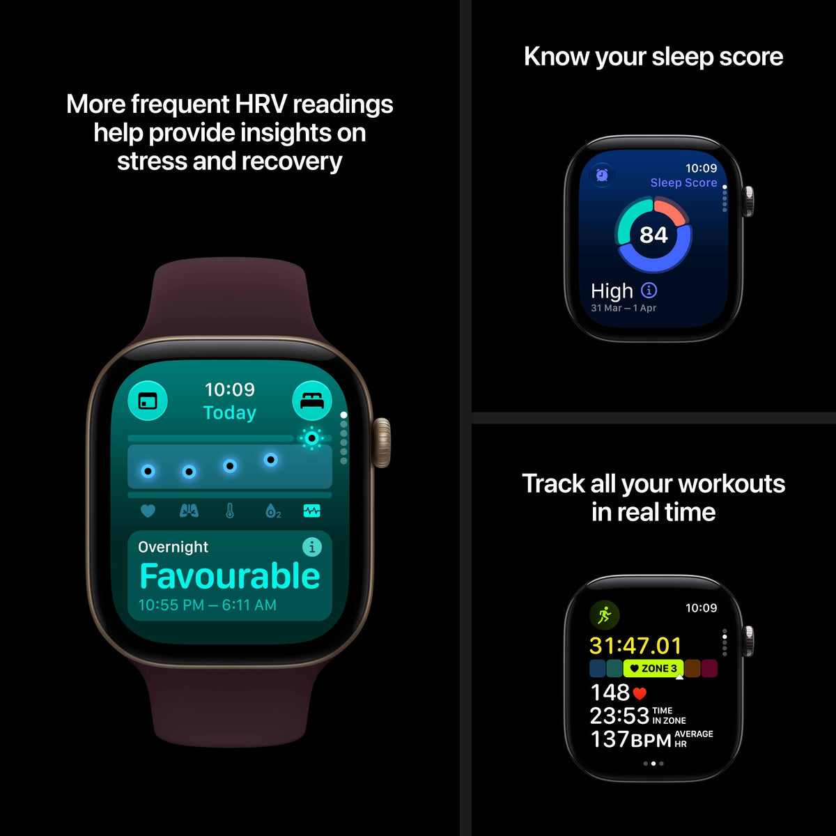 Apple Watch Series 12 GPS + Cellular 42mm Dark Bronze Aluminium Case with Olive Sport Band - S/M