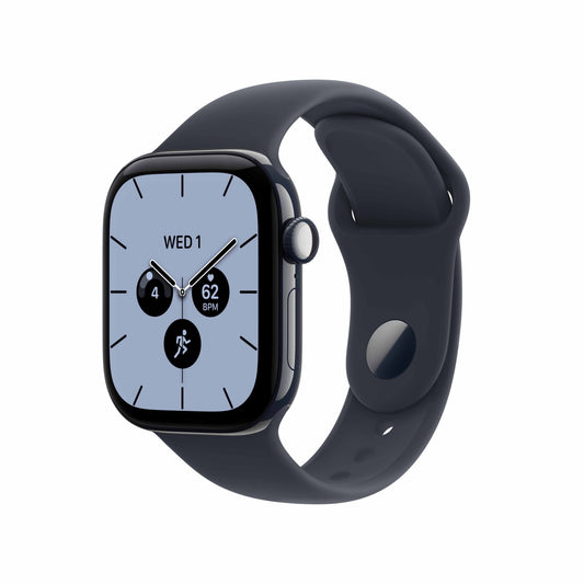 Apple Watch Series 12 GPS + Cellular 42mm Night Blue Ceramic Case with Navy Blue Sport Band - S/M