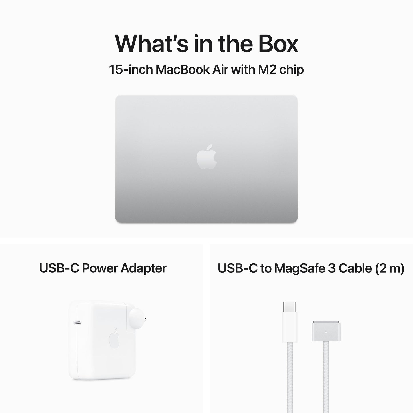 15-inch MacBook Air: Apple M2 chip with 8-core CPU and 10-core GPU, 256GB SSD - Silver