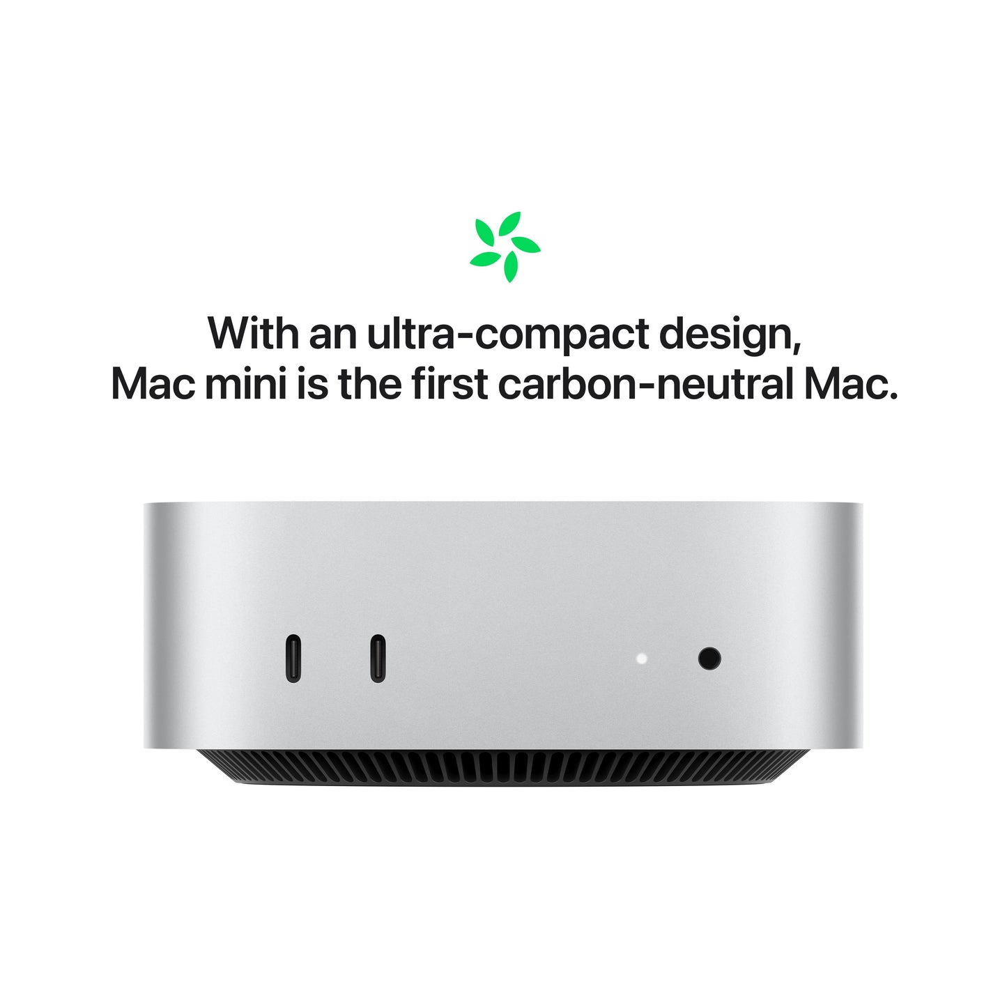 Mac mini: Apple M4 chip with 10-core CPU and 10-core GPU, 512GB SSD - Silver