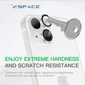 Raopro XSPACE Camera Lens Glass for iPhone 14 / 14 Plus - Silver