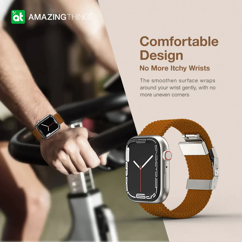 AmazingThing Titan Weave Strap for Apple Watch 41mm - Brown