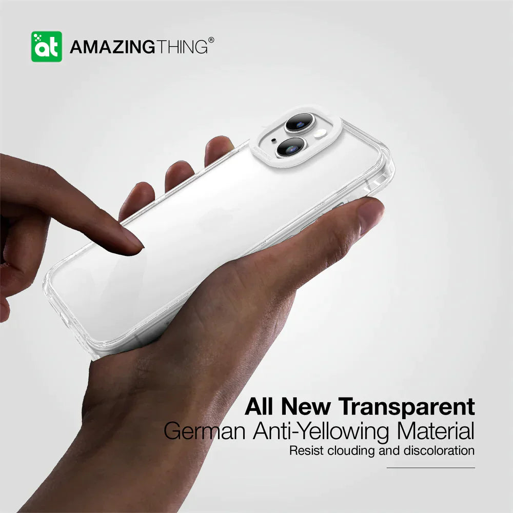 AmazingThing Titan Pro Drop-proof Case for iPhone 15 - Clear