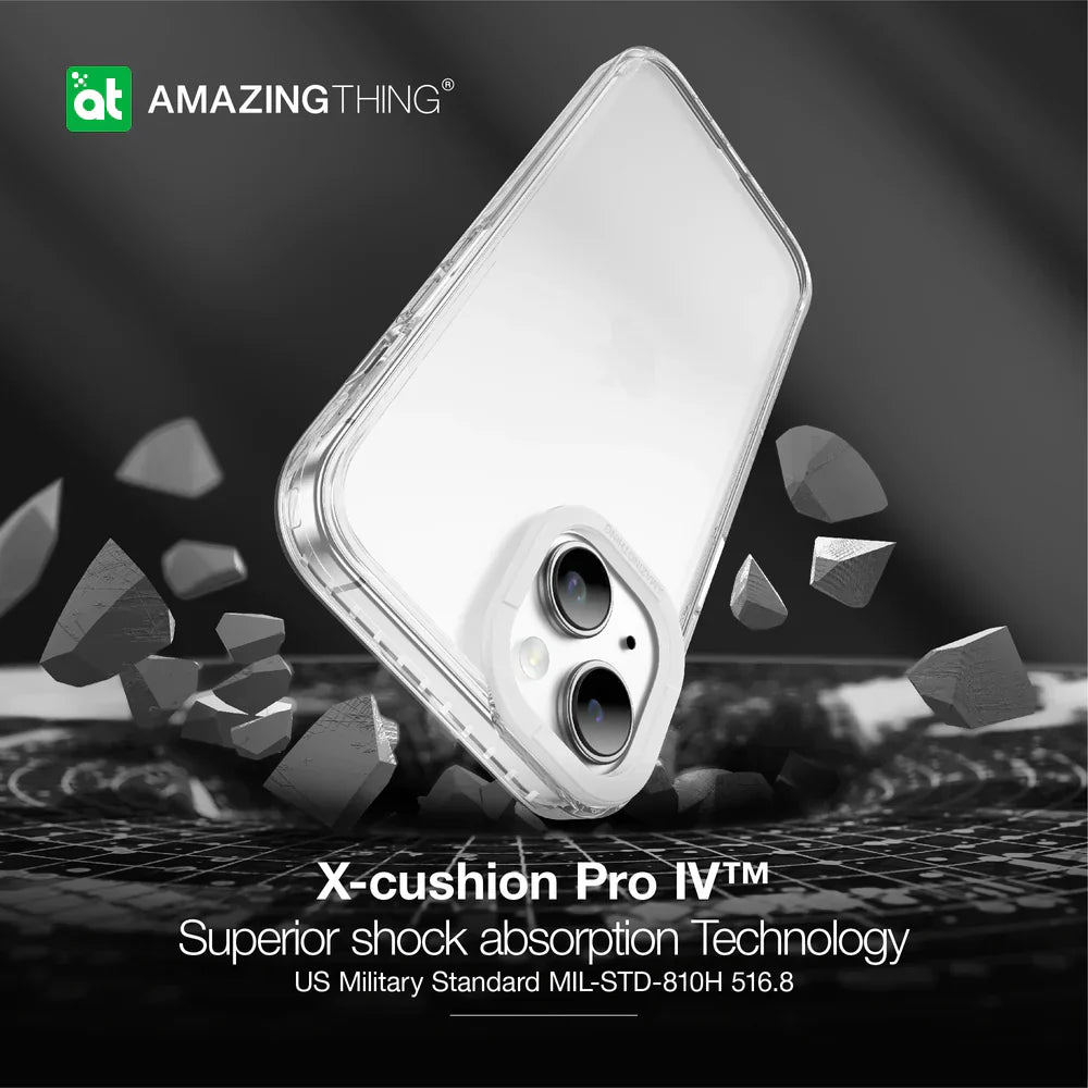 AmazingThing Titan Pro Drop-proof Case for iPhone 15 - Clear