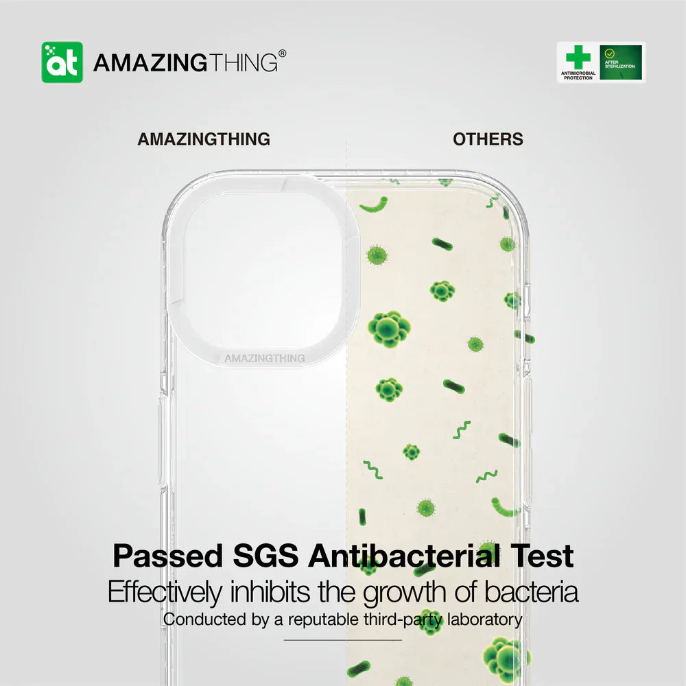 AmazingThing Titan Pro Drop-proof Case for iPhone 15 - Clear