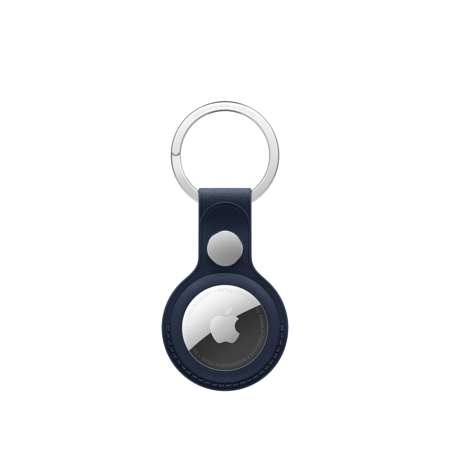 AirTag FineWoven Key Ring - Deep Blue