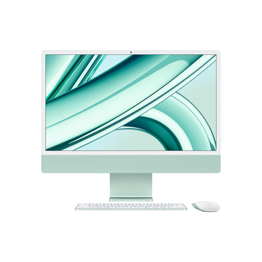 24-inch iMac with Retina 4.5K display: Apple M3 chip with 8?core CPU and 10?core GPU, 512GB SSD - Green