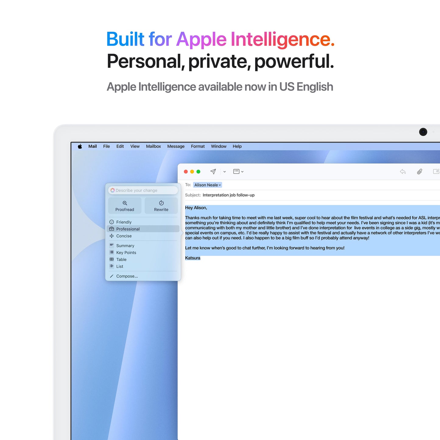 24-inch iMac with Retina 4.5K display: Apple M4 chip with 8-core CPU and 8-core GPU, 256GB SSD - Blue