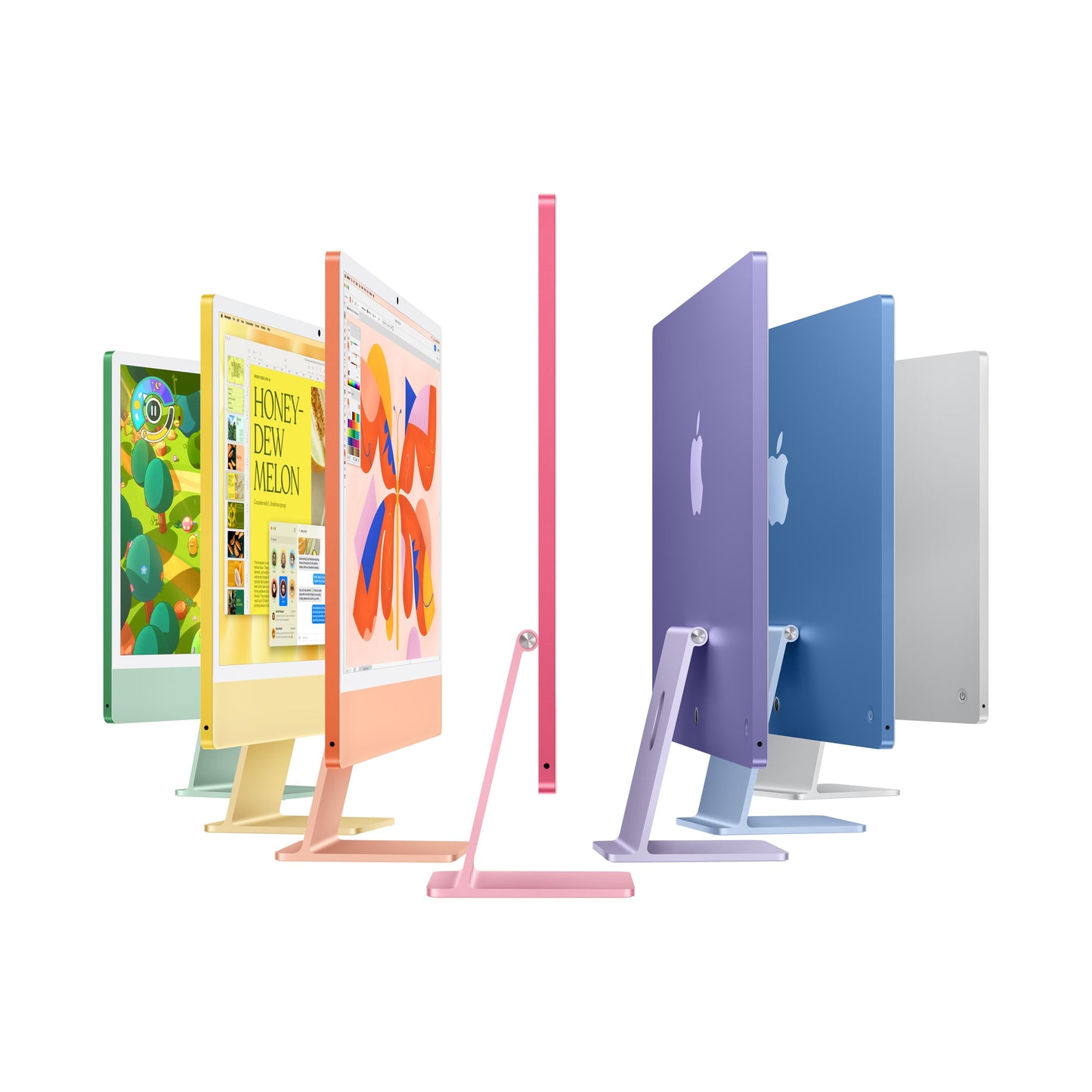 24-inch iMac with Retina 4.5K display: Apple M4 chip with 8-core CPU and 8-core GPU, 256GB SSD - Orange