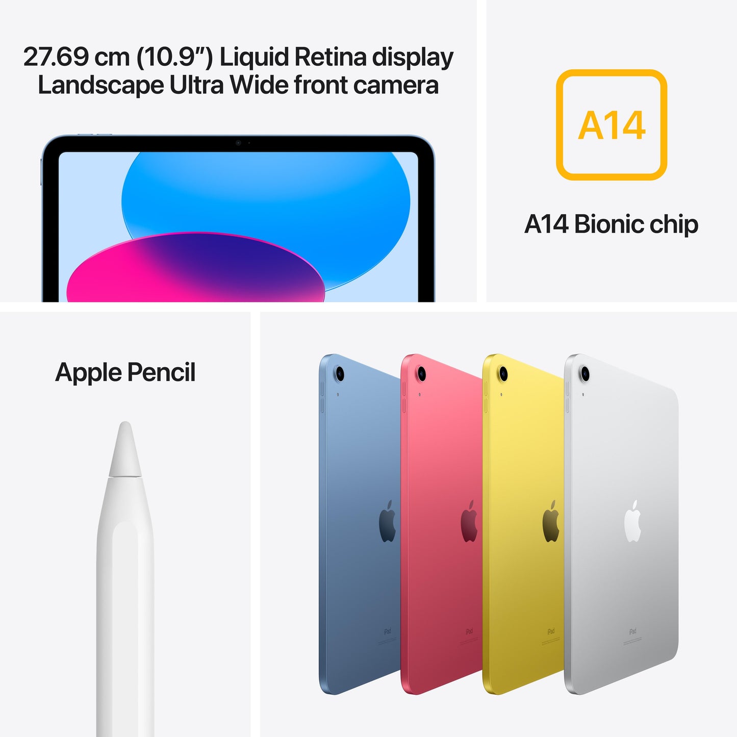 10.9-inch iPad Wi-Fi + Cellular 256GB - Blue (10th generation)