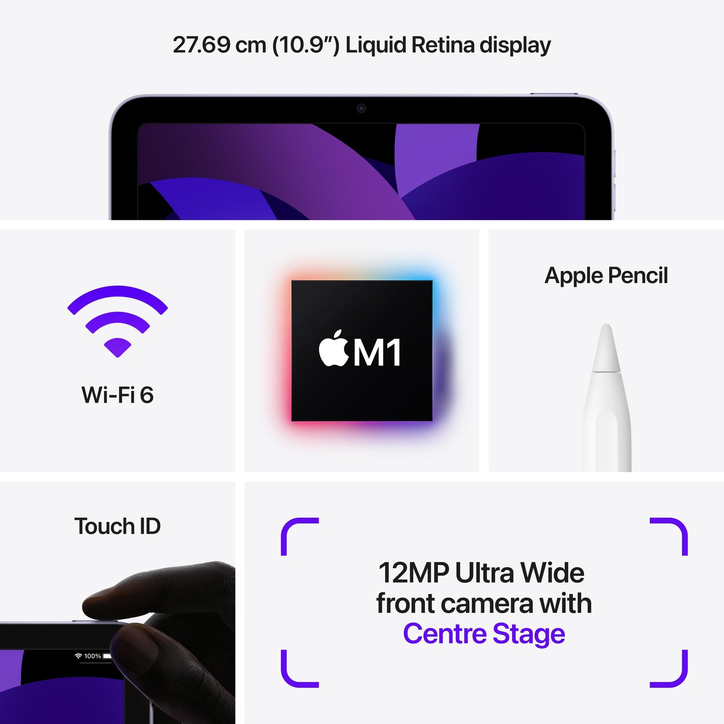 2022 iPad Air Wi-Fi 64GB - Pink (5th generation)
