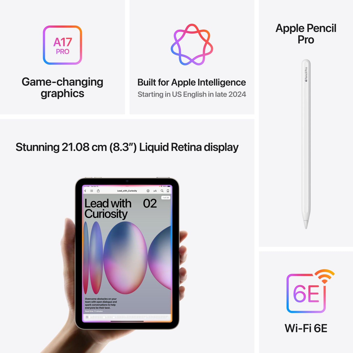iPad mini Wi-Fi 512GB - Starlight (A17 Pro)