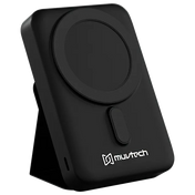 Muvtech 10000 mAh 20W Fast Charging Power Bank (Wireless Charging, Black)