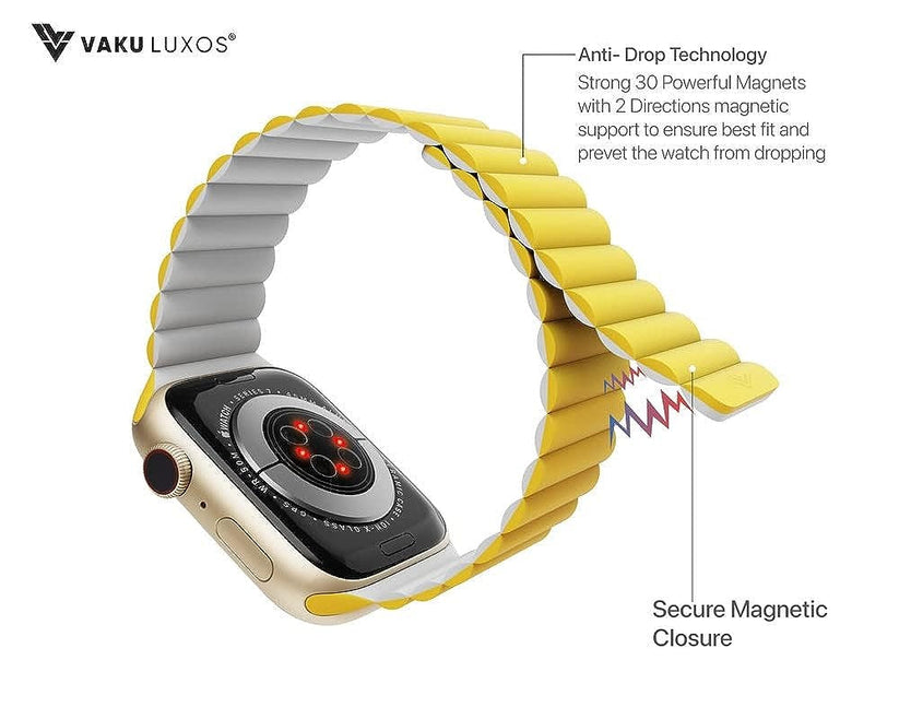 vaku-luxos®-stark-magnetic-self-adjusting-fit-silicon-watch-straps-for-41mm-38-40mm-yellow8905129016210